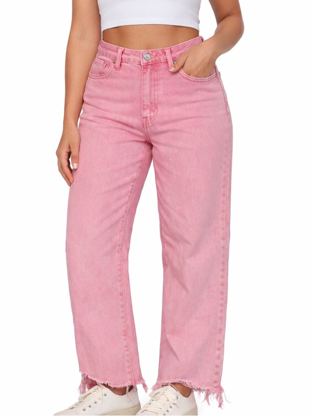 wild fable Pink‎ High-Rise Straight Leg Jeans